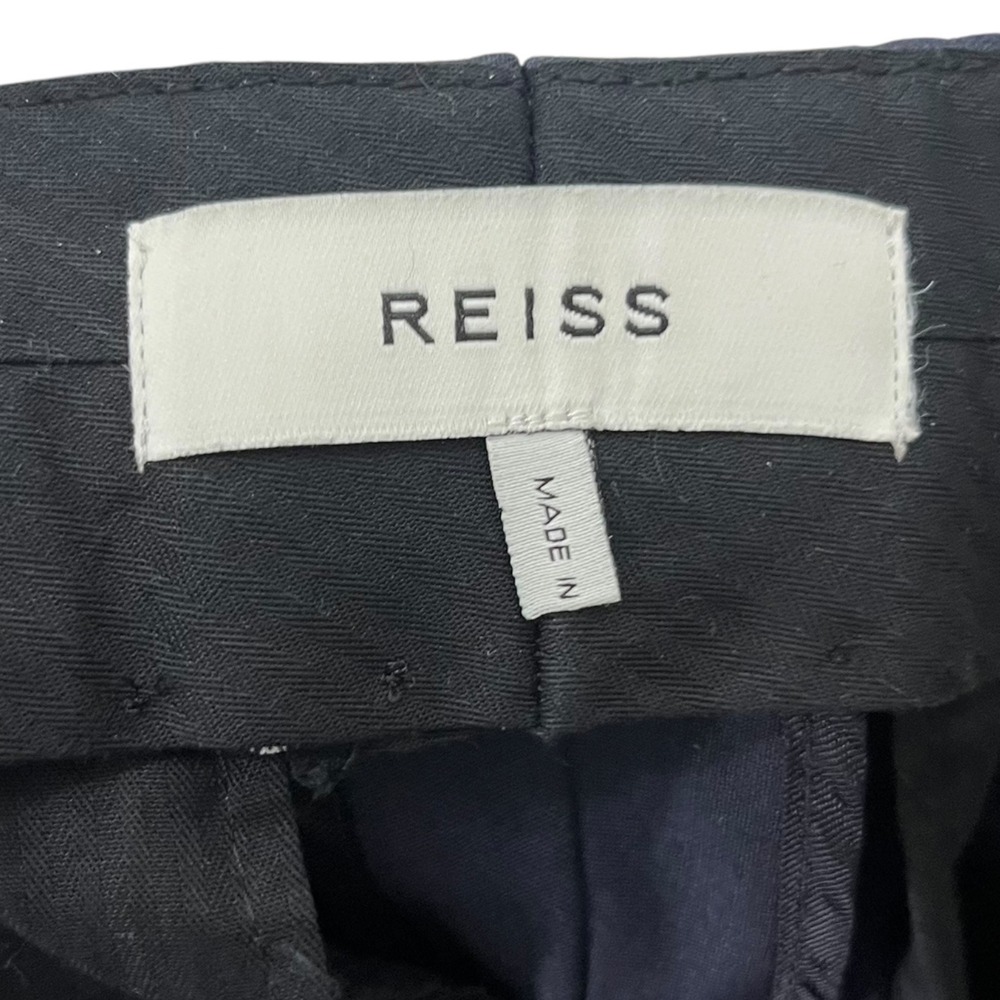 REISS Hope Travel Trousers Men's 30 Navy Modern Fit Wool Blend Tailored - Picture 7 of 9